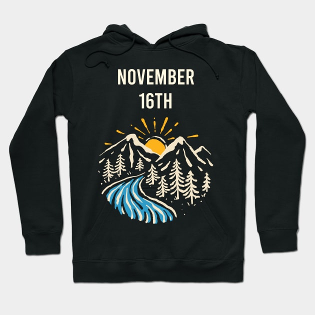 Landscape November 16th 16 Hoodie by blakelan128